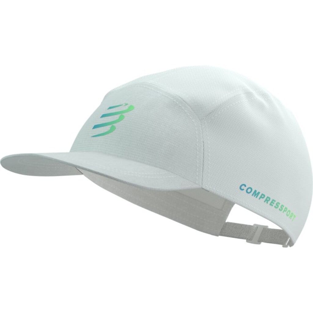 Compressport Gorra De Running 5 Panel Blanco/Azul Royal/Azul/Verde Unisex Multicolor - Imagen 3