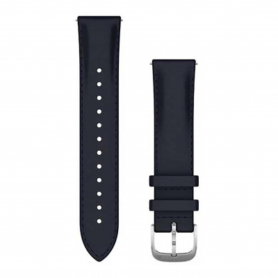 Garmin Bracelet Quick Release/ 20mm/ Cuir Italien/ Bleu Marine Bleu
