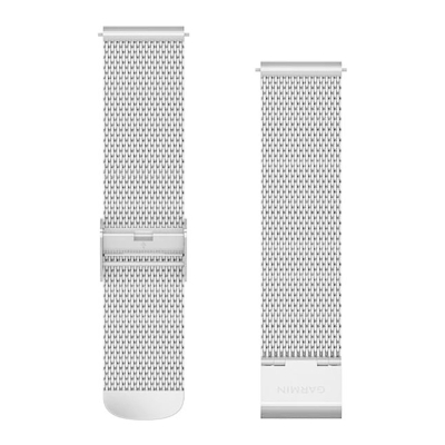 Garmin Bracelet Quick Release/ 20mm/ Maille Milanaise/ Silver Zilver