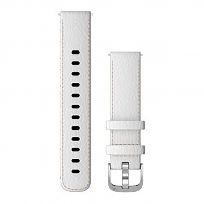 Garmin Bracelet Quick Release/ 18mm/ Cuir/ Blanc White