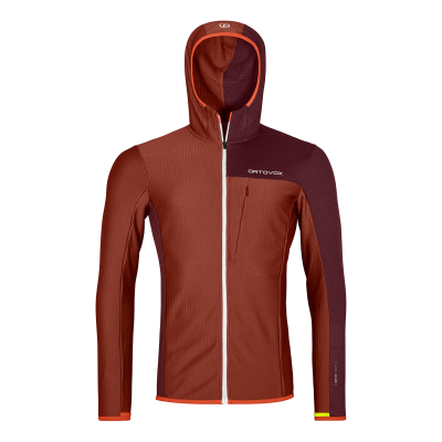 Ortovox Fleece Light Grid Hooded Jacket Homme