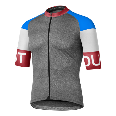 Dotout Spin Jersey melange dark grey-red Men