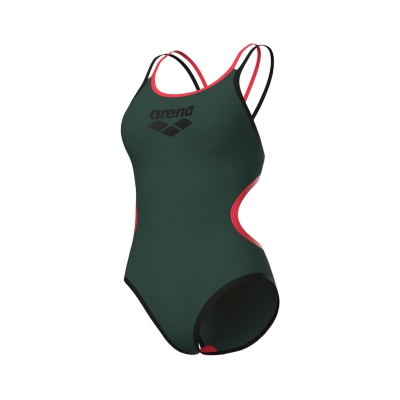Arena W Arena One Double Cross Back One Piece Frau Schwarz