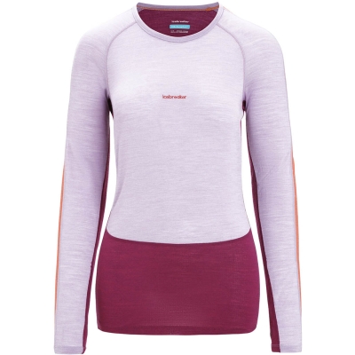 Icebreaker 125 Zoneknit Long Sleeve Crewe Woman Violet