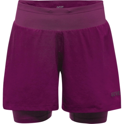 Gore Wear R5 2In1 Shorts Femenino Violeta