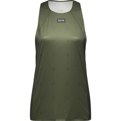 Gore Wear Contest Daily Singlet Femme Vert