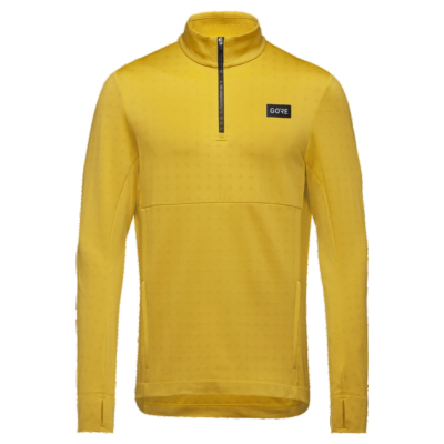 Gore Wear Everyday Thermo 1/4-Zip Mens Hombre Amarillo