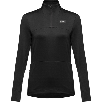 Gore Wear Everyday Thermo 1/4-Zip Womens Frau Schwarz