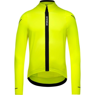Gore Wear Spinshift Thermo Long Sleeve Jersey Mens neon yellow Homme Jaune