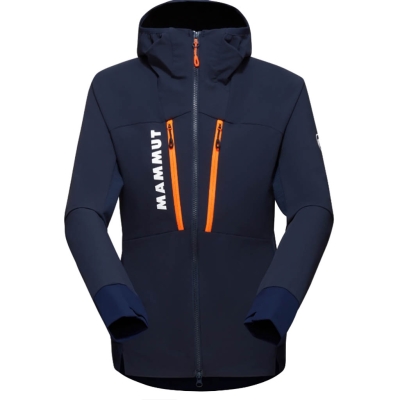 Mammut Aenergy Softshell Hybrid Hooded Jacket Woman Blue