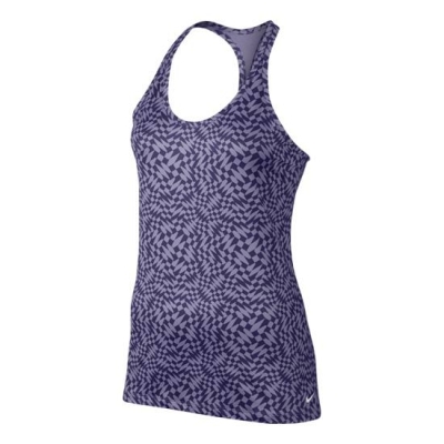 Nike Get Fit Checker Tank Femme Violet