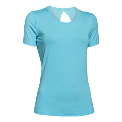 Under armour Ua Heat Gear Coolswitch Short Sleeve Vrouw Hemelsblauw