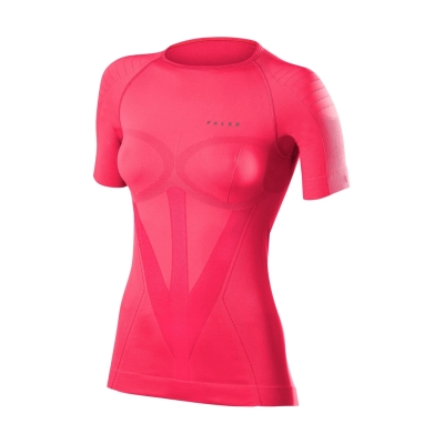 Falke Warm Short Sleeves Shirt Tight Woman Red