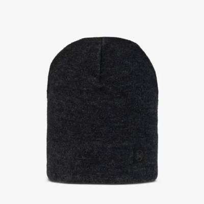 Buff Merino Fleece Beanie Negro