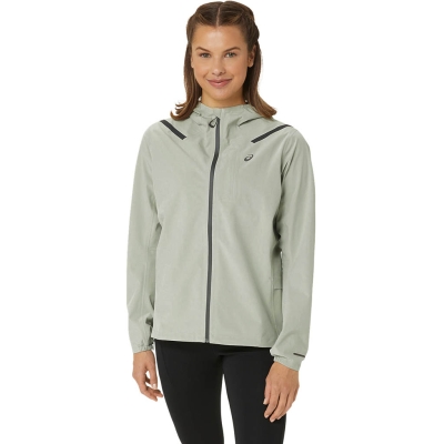 Asics Accelerate Waterproof 2.0 Jacket Woman Khaki