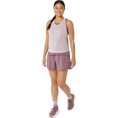 Asics Nagino 4In Run Short Femenino Morado