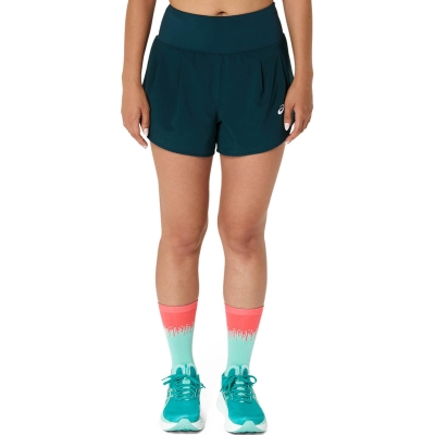 Asics ROAD 3.5IN SHORT Mujer Verde