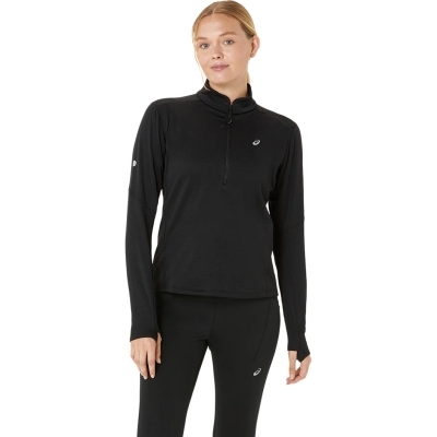 Asics Road Winter 1/2 Zip Mid Layer Woman Black