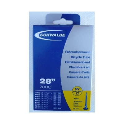 Schwalbe Chambre à Air 700x28-45C Presta 60mm Black
