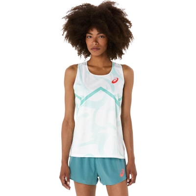 Asics LIGHT KNIT SINGLET Woman White