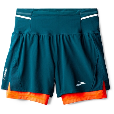 Brooks running High Point 5” 2-in-1 Short 2.0 Homme Bleu