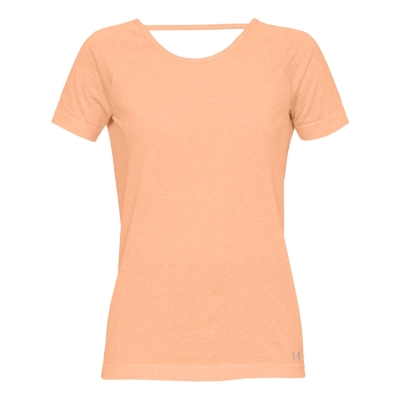 Under Armour Threadborne Seamless Spacedye Short Sleeve Vrouw Oranje