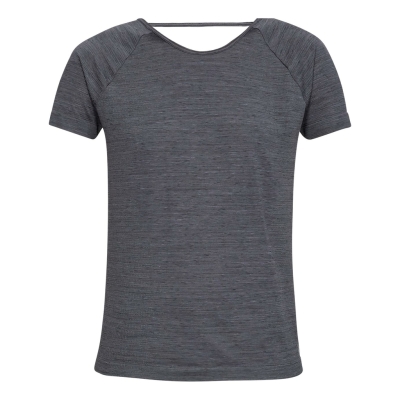 Under Armour Threadborne Seamless Spacedye Short Sleeve Frau Grau
