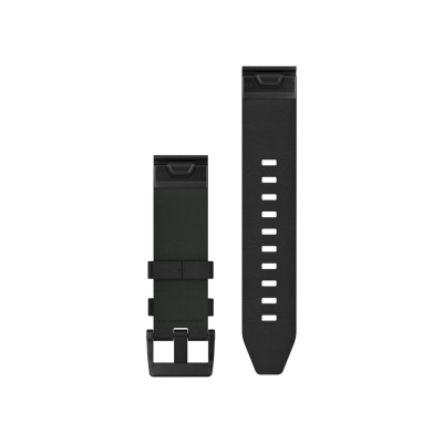 Garmin Bracelet QuickFit / 22mm / Cuir / Noir Black