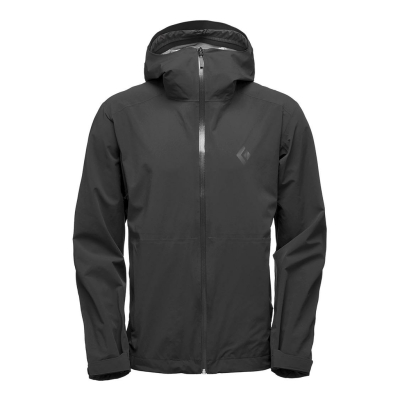 Black Diamond Stormline Stretch Rain Shell Femenino Negro