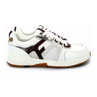 Faguo Willow Syn Woven Suede Woman White