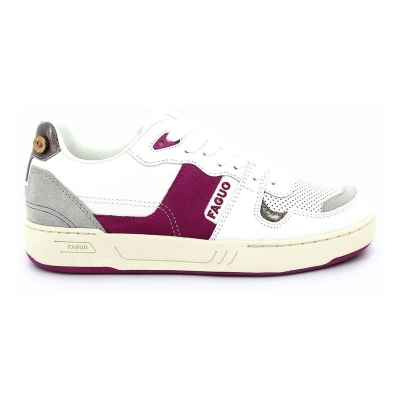 Faguo Ceiba Leather Suede Woman White