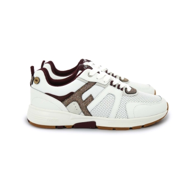 Faguo Willow Syn Woven Leath Woman White