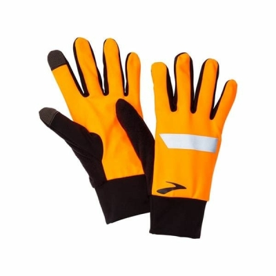 Brooks running Fusion Midweight Glove 2.0 Orange