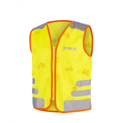 Wowow Gilet réfléchissant enfant Nutty Men Fluorescent yellow