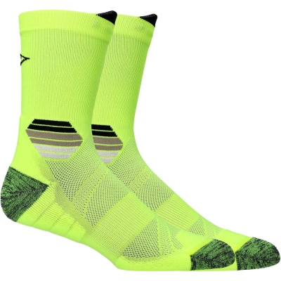 Asics Fujitrail Run Crew Sock Amarillo