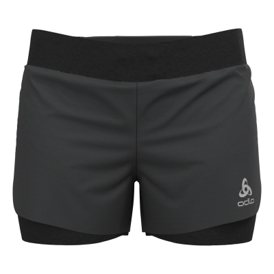 Odlo Short 2in1 Zeroweight 3 Inch Femenino Antracita
