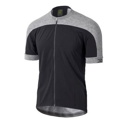Dotout Freemont Jersey black-melange light grey Mann Schwarz