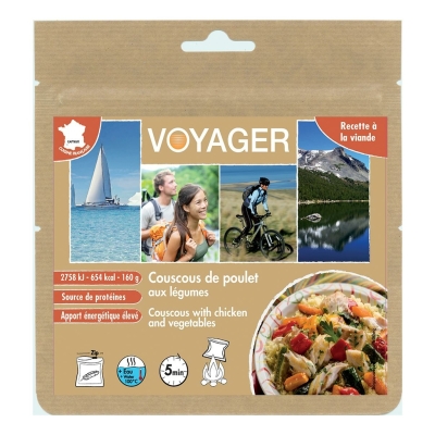 Voyager Couscous de Poulet aux Légumes 160G 