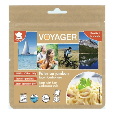 Voyager Pâtes au Jambon Façon Carbonara 160G 
