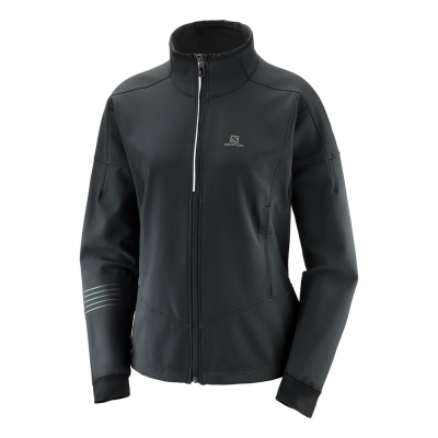 Salomon Lightning Warm Short Sleevehell Jacket Frau Schwarz