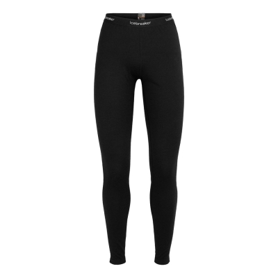 Icebreaker 200 Oasis Leggings Femenino Negro