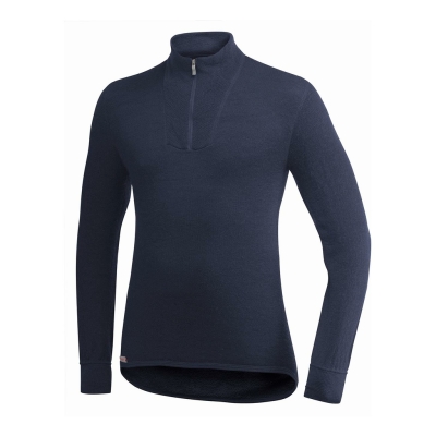 Woolpower Zip Turtleneck 200 Mann Dunkelblau