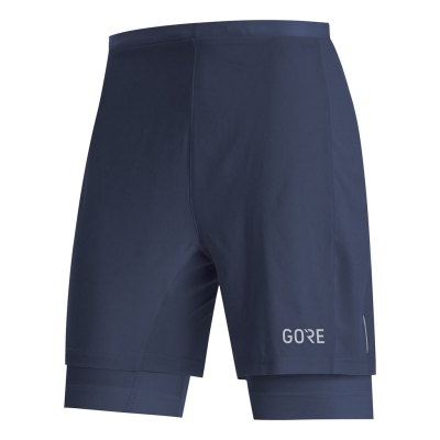 Gore Wear R5 2In1 Short Homme Bleu foncé