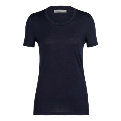 Icebreaker Tech Lite II Short Sleeve Shirt Femenino Azul oscuro