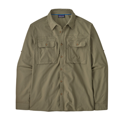 Patagonia Long Sleeve Self Guided Sun Shirt Men Green
