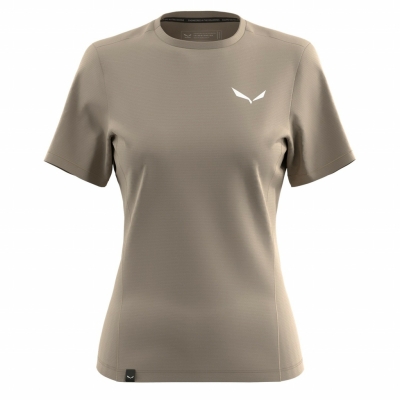 Salewa Puez Dry T-Shirt Femenino Beige