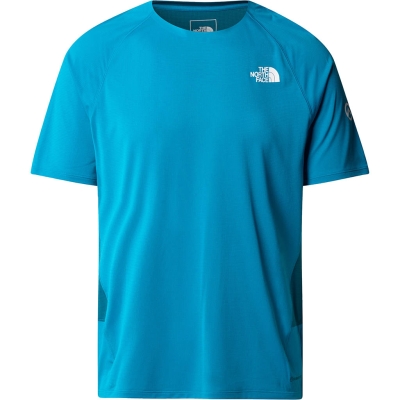 The North Face High Trail Run Short Sleeve Homme Bleu