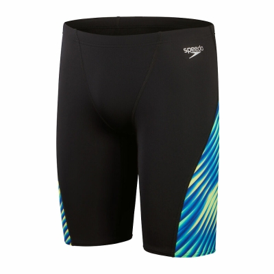 Speedo Mens Allover Digi V-Cut Jammer Men Black