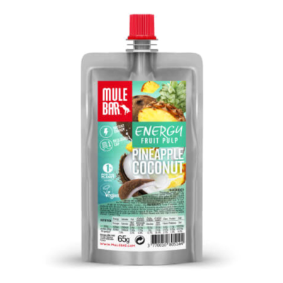 Mulebar Pulpes de fruits Vegan - Ananas Coco - 65 g 