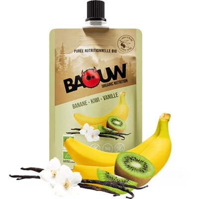 Baouw Purée Bio 90g - Banane-Kiwi-Vanille 